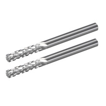 Tungsten Carbide Rotary Files 1/8" Shank, Double Cut Top Toothed Cylinder Shape Rotary Burrs Tool 3mm Dia, for Die Grinder Drill Bit Wood Soft Metal C