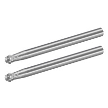 Tungsten Carbide Rotary Files 1/8" Shank, Double Cut Ball Shape Rotary Burrs Tool 3mm Dia, for Die Grinder Drill Bit Wood Soft Metal Carving Polishing