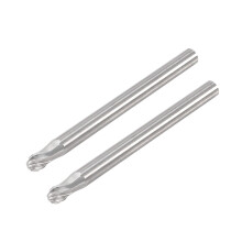 Tungsten Carbide Rotary Files 1/8" Shank, Single Cut Ball Shape Rotary Burrs Tool 3mm Dia, for Die Grinder Drill Bit Alloy Steel Hard Metal Carving Po