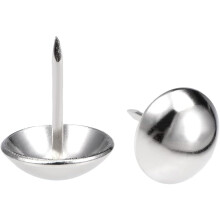 Upholstery Nails Tack 16mm Head Dia Round Thumb Push Pins for Furniture Sofa Headboards, 80 Pcs
