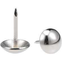 Upholstery Nails Tack 11mm Head Dia Round Thumb Push Pins for Furniture Sofa Headboards, 25 Pcs