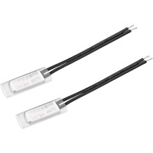 KSD9700 Thermostat, 60 Normally Open Temperature Switch Thermal Switch, N.O 5A Metal Temperature Controller 2pcs