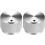 Stereo Knob, 20 * 6 * 15.5 mm Aluminium Alloy, Volume Control Knobs, Sliver 2pcs 1
