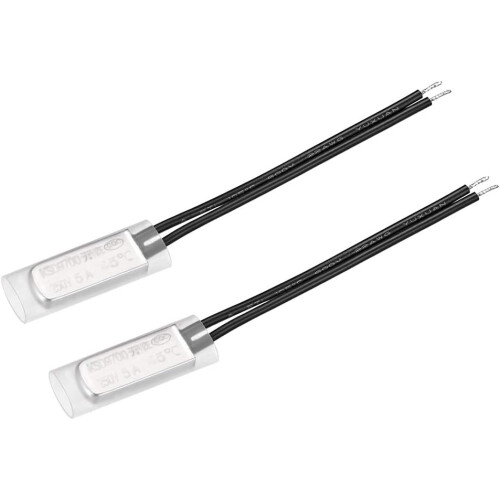 KSD9700 Thermostat, 45C Normally Open Temperature Switch Thermal Switch, N.O 5A Metal Temperature Controller 2pcs