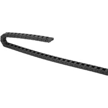 Drag Chain Cable Carrier Closed Type with End Connectors R18 10X10mm 1 Meter Plastic for Electrical CNC Router Machine Black