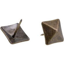 Upholstery Nails Tacks 18mm Square Head Antique Furniture Nails Pins Bronze Tone 15 Pcs