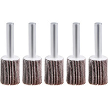 0.63-inch Flap Wheel 80 Grits 1/4-inch Shank Sanding Disc Abrasive Wheel 5 Pcs