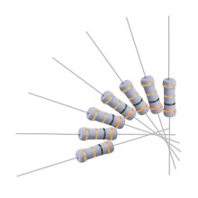 100Pcs 3 Ohm Resistor, 1W 5% Tolerance Metal Oxide Film Resistors, Axial Lead, Flame Proof for DIY Electronic Projects and Experiments