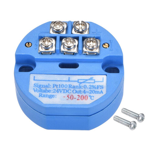 PT100 Temperature Sensor Transmitter 24V DC 4-20mA -50 to 200