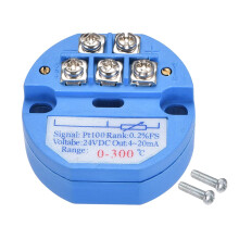 PT100 Temperature Sensor Transmitter 24V DC 4-20mA 0 to 300