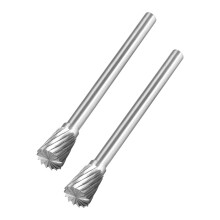 Tungsten Carbide Rotary Files 1/8" Shank, Single Cut Inverted Cone Shape Rotary Burrs Tool 6mm Dia, for Die Grinder Drill Alloy Steel Hard Metal Carvi