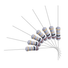 100Pcs 1 Ohm Resistor, 1W 5% Tolerance Metal Oxide Film Resistors, Axial Lead, Flame Proof for DIY Electronic Projects and Experiments