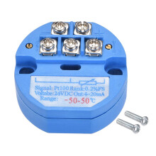 PT100 Temperature Sensor Transmitter 24V DC 4-20mA -50 to 50