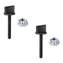 M4 x 30mm Thumb Screw Bolt with T Nut Hand Driven Spade Nylon Plastic Screws Metric Thread for RC Model Aircraft 2 Pcs