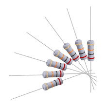 100Pcs 20K Ohm Resistor, 1W 5% Tolerance Metal Oxide Film Resistors, Axial Lead, Flame Proof for DIY Electronic Projects and Experiments