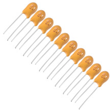 47uF Tantalum Capacitor, 16V 2 Pin Yellow Radial Electrolytic Capacitor Dipped Tantalum Bead Capacitors 20pcs