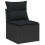 VidaXL vidaXL Gartensofa-set 6 stk. Schwarz Poly Rattan 5