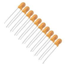 2.2uF Tantalum Capacitor, 25V 2 Pin Yellow Radial Electrolytic Capacitor Dipped Tantalum Bead Capacitors 10pcs