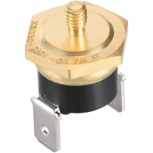 KSD301 Thermostat, Temperature Control Switch 75C Copper M4 Normally Closed N.C 10A