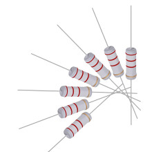 20Pcs 2.2K Ohm Resistor, 3W 5% Tolerance Metal Oxide Film Resistors, Lead, Flame Proof for DIY Electronic Projects and Experiments
