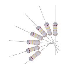 40Pcs 2.4 Ohm Resistor, 3W 5% Tolerance Metal Oxide Film Resistors, Lead, Flame Proof for DIY Electronic Projects and Experiments