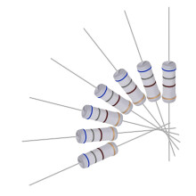 40Pcs 680 Ohm Resistor, 3W 5% Tolerance Metal Oxide Film Resistors, Lead, Flame Proof for DIY Electronic Projects and Experiments