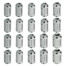 22 Pcs Ferrite Filter Ring Core RFI EMI Noise Suppression Cable Clip ID 3/5/7/9/13mm 0.12/0.2/0.28/0.35/0.51Inch Regular Styles for Electronic Devices