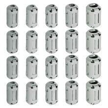 60 Pcs Ferrite Filter Ring Core RFI EMI Noise Suppression Cable Clip ID 3/5/7/9/13mm 0.12/0.2/0.28/0.35/0.51Inch Regular Styles for Electronic Devices