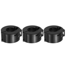 3 Pcs Ferrite Filter Ring Core RFI EMI Noise Suppression Cable Clip ID 15mm 0.59Inch with Base for Electronic Devices, Industry, Black