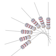 40Pcs 220 Ohm Resistor, 3W 5% Tolerance Metal Oxide Film Resistors, Lead, Flame Proof for DIY Electronic Projects and Experiments