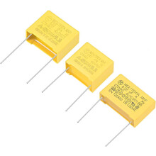 Polypropylene Safety Capacitors Assortment Kit DIP 275VAC X2 MKP 3 Value - 0.22uF 0.33uF 0.47uF 15 Pcs