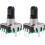360 Degree Rotary Encoder Code Switch Digital Potentiometer 5 Pins 14.3mm D-Shaft Green 2pcs 1