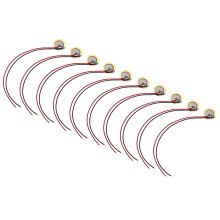 10 Pcs Piezo Discs 12mm Acoustic Pickup Transducer Ceramic Leads Trigger Buzzer Drum Guitar