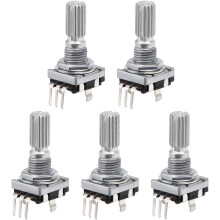 360 Degree Rotary Encoder Code Switch Digital Potentiometer 3 Pins 20mm 5pcs