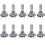 360 Degree Rotary Encoder Code Switch Digital Potentiometer 3 Pins 14mm Shaft 10pcs 1