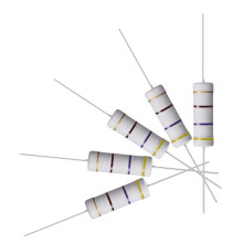 30Pcs 470 Ohm Resistor, 5W 5% Tolerance Metal Oxide Film Resistors, Axial Lead, Flame Proof for DIY Electronic Projects and Experiments
