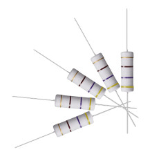 50Pcs 470 Ohm Resistor, 5W 5% Tolerance Metal Oxide Film Resistors, Axial Lead, Flame Proof for DIY Electronic Projects and Experiments