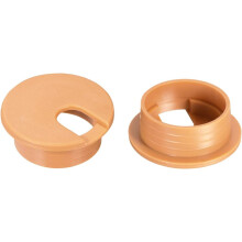 Cable Hole Cover, 1-3/8" Plastic Desk Wire Cord Cable Grommets Hole Cover for Office PC Desk Cable Cord Organizer, 10Pcs Orange