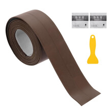 Caulk Tape Waterproof, 0.83 Inch x 4.92 ft Self-Adhesive Sealant Sealing Strip Caulking Sealant Tape PVC with Tool for Kitchen Sink Toilet Bathroom Ba