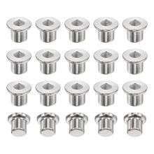 20Pcs Solid Dowels Tenon Center Transfer Plugs, 3/8 Inch (10 mm) Dowel Centering Pins, Drilling Hole Tool with Sharp Point for Woodworking Tool Access