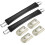 Luggage Handle, 213mm Length Strap Grip Replacement for Suitcase Case Black 2Pcs 1