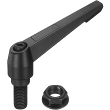 Adjustable Clamping Lever Handles, M16x32mm Zinc Alloy Male Thread Stud Knobs with Nuts Quick Release Bolt Rotating Screw Handles for Lathes Woodworki