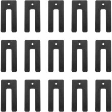 15Pcs Horseshoe Tile Spacers, 25/64 Inch U Shape Tile Shims, Plastic Shims for Leveling System, Ceramic Floor Wall Installation, Level Windows, Toilet