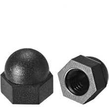 Acorn Hex Cap Nuts - 20Pcs M5 Dome Nuts Nylon Hexagon Decorative Cap Nut for Screws Bolts Black