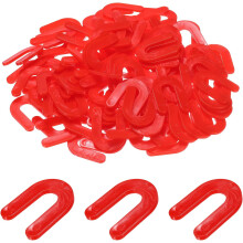 1000 PCS Tile Leveling Spacers, 1/8" Horseshoe Shim U Shaped Tile Spacers Plastic Shims for Installation Self Leveling Tiling Tools, Red