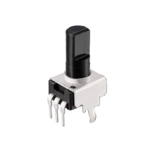 Carbon Film Potentiometer, 10K Ohm Variable Resistors Single Turn Rotary Half Shaft D Type Design 10pcs