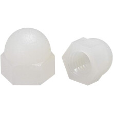 Acorn Hex Cap Nuts - 20Pcs M5 Dome Nuts Nylon Hexagon Decorative Cap Nut for Screws Bolts White