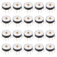 Wheel Duplex Potentiometer with Switch 50K Ohm Variable Resistors Single Turn Rotary Carbon Film Taper RV12MM 20pcs