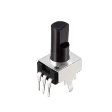 Carbon Film Potentiometer, 50K Ohm Variable Resistors Single Turn Rotary Half Shaft D Type Design 10pcs