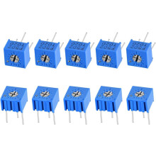 3362 Trimmer Potentiometer 5K Ohm Top Adjustment Horizontal Variable Resistors 10Pcs